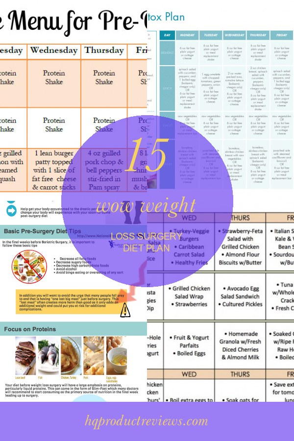 15 Wow Weight Loss Surgery Diet Plan Best Product Reviews